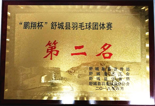 “鹏翔杯”羽毛球团体赛第二名.jpg